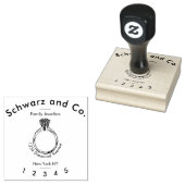 ジュエリーとジュエラーとリングや輪 ラバースタンプ (押印)