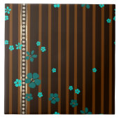 ジュエリーと花 タイル (正面)