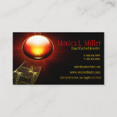 ジュエリーのデザインか一般的な名刺のテンプレート 名刺 (裏面)