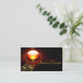 ジュエリーのデザインか一般的な名刺のテンプレート 名刺 (スタンド正面)