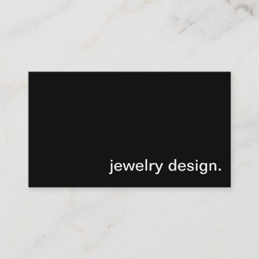 ジュエリーのデザインの名刺 名刺 (正面)
