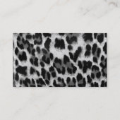 ジュエリーのヒョウの名刺ユリの花 名刺 (裏面)