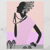 ジュエリーのファッションのトランクショーの美しいモデル チラシ (裏面)