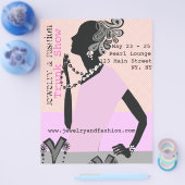 ジュエリーのファッションのトランクショーの美しいモデル チラシ (シングル)