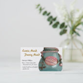 ジュエリーのプロフィールカード 名刺 (スタンド正面)