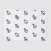 ジュエリーの会社名ブランドロゴのパッシンプルケージ 薄葉紙 (正面)