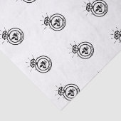 ジュエリーの会社名ブランドロゴのパッシンプルケージ 薄葉紙 (詳細)