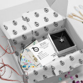 ジュエリーの会社名ブランドロゴのパッシンプルケージ 薄葉紙