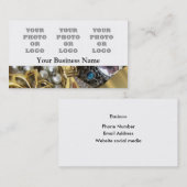 ジュエリーの写真のロゴのテンプレート 名刺 (正面/裏面)