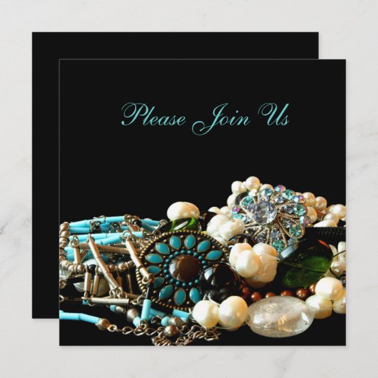 ジュエリーの博覧会ショーの招待状 招待状 (正面/裏面)