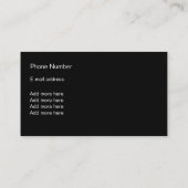 ジュエリーの名刺のデザイン 名刺 (裏面)