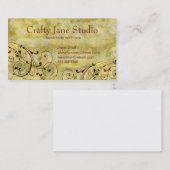 ジュエリーの名刺のデザイン 名刺 (正面/裏面)