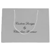 ジュエリーの服装のCrafterの芸術家のカスタムはwの名前を袋に入れます ラージペーパーバッグ (正面)