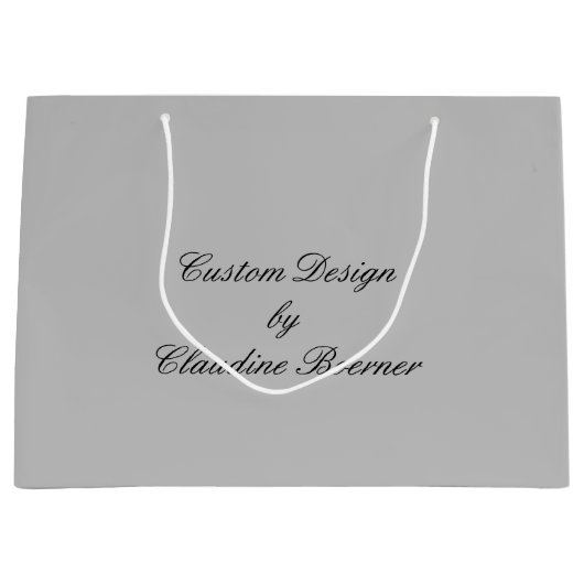 ジュエリーの服装のCrafterの芸術家のカスタムはwの名前を袋に入れます ラージペーパーバッグ (正面)