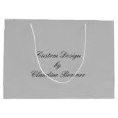 ジュエリーの服装のCrafterの芸術家のカスタムはwの名前を袋に入れます ラージペーパーバッグ (裏面)