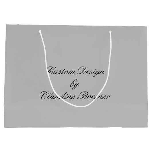 ジュエリーの服装のCrafterの芸術家のカスタムはwの名前を袋に入れます ラージペーパーバッグ (裏面)