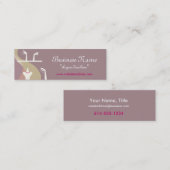 ジュエリーの表示プロフィールカード スキニー名刺 (正面/裏面)