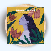 ジュエリーイヤリングホルダー植物花女性