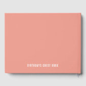 ジュエリーエレガントをテーマにした誕生日ゲストブック ゲストブック (裏面)