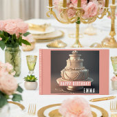 ジュエリーエレガントをテーマにした誕生日ゲストブック ゲストブック