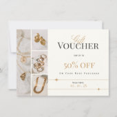 ジュエリーエレガントギフト券 | 金ゴールド割引券 (正面)