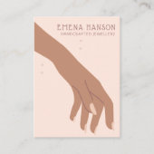 ジュエリーエレガントクラフターブレスレットハンドディスプレイカード 名刺 (正面)