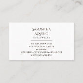 ジュエリーエレガントメーカー 名刺 (裏面)