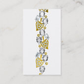 ジュエリーカスタマイズ可能な名刺 – 白 名刺 (裏面)