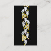 ジュエリーカスタマイズ可能な名刺 – 黒 名刺 (裏面)