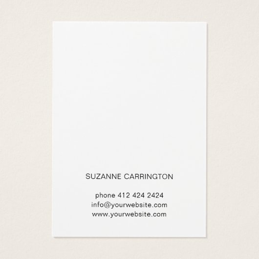 ジュエリーカスタムイヤリング表示カードテンプレート (裏面)