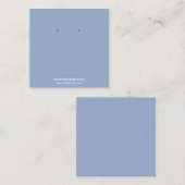 ジュエリーカスタムイヤリング表示カード スクエア名刺 (正面/裏面)