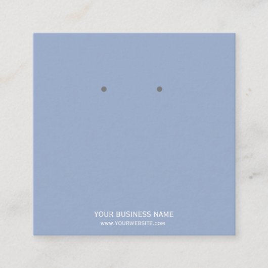 ジュエリーカスタムイヤリング表示カード スクエア名刺 (正面)