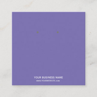 ジュエリーカスタムイヤリング表示カード スクエア名刺