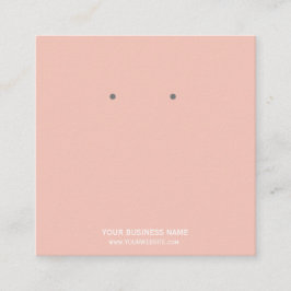 ジュエリーカスタムイヤリング表示カード スクエア名刺