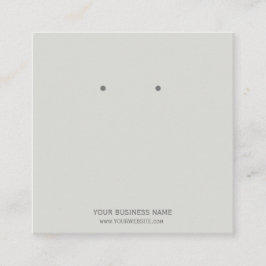 ジュエリーカスタムイヤリング表示カード スクエア名刺