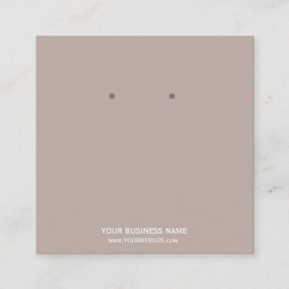 ジュエリーカスタムイヤリング表示カード スクエア名刺