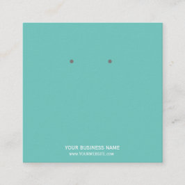 ジュエリーカスタムイヤリング表示カード スクエア名刺