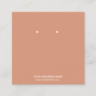 ジュエリーカスタムイヤリング表示カード スクエア名刺