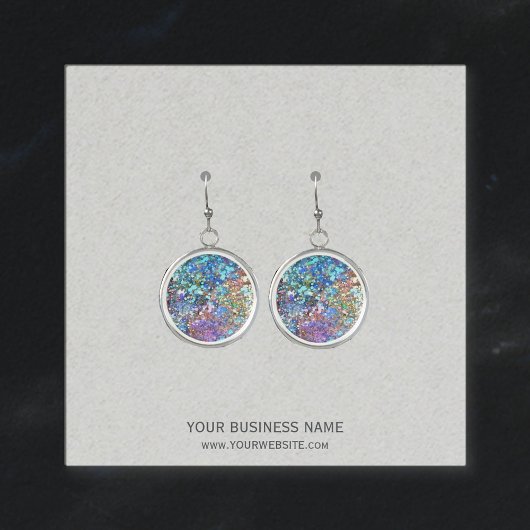 ジュエリーカスタムイヤリング表示カード スクエア名刺