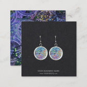 ジュエリーカスタムイヤリング表示カード スクエア名刺