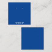 ジュエリーカスタムイヤリング表示カード スクエア名刺 (正面/裏面)