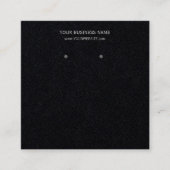 ジュエリーカスタムイヤリング表示カード スクエア名刺 (正面)