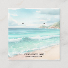 ジュエリーカスタムイヤリング表示カード スクエア名刺