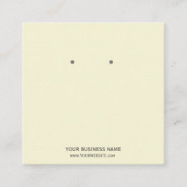 ジュエリーカスタムイヤリング表示カード スクエア名刺