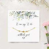 ジュエリーカスタムイヤリング表示カード |花嫁メイド スクエア名刺