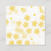 ジュエリーカスタムフランギパニイヤリングディスプレイカード スクエア名刺 (裏面)