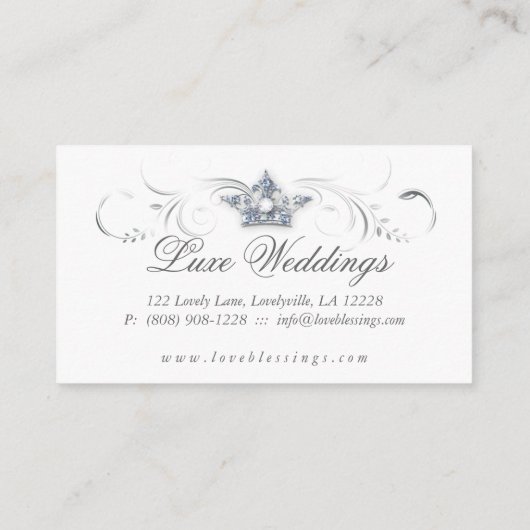 ジュエリークラウン(下にスクロールして200枚のカードを表示) 名刺 (裏面)