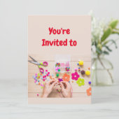 ジュエリークラフト誕生日パーティー招待状 招待状 (スタンド正面)