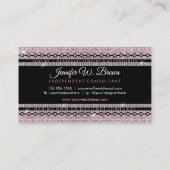 ジュエリーグリッターピンク 名刺 (裏面)