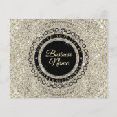 ジュエリーグリッター金ゴールドダイアモンドサンキューフォーオーダー (裏面)